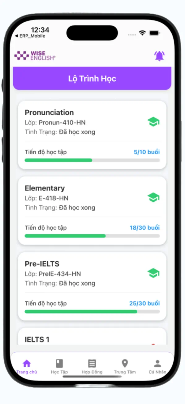 ERP WISEENGLISH App Store screenshot 5