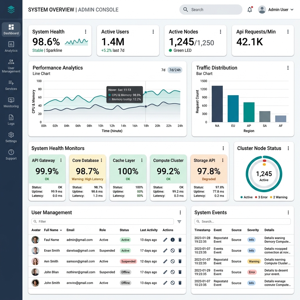 React Admin Dashboard